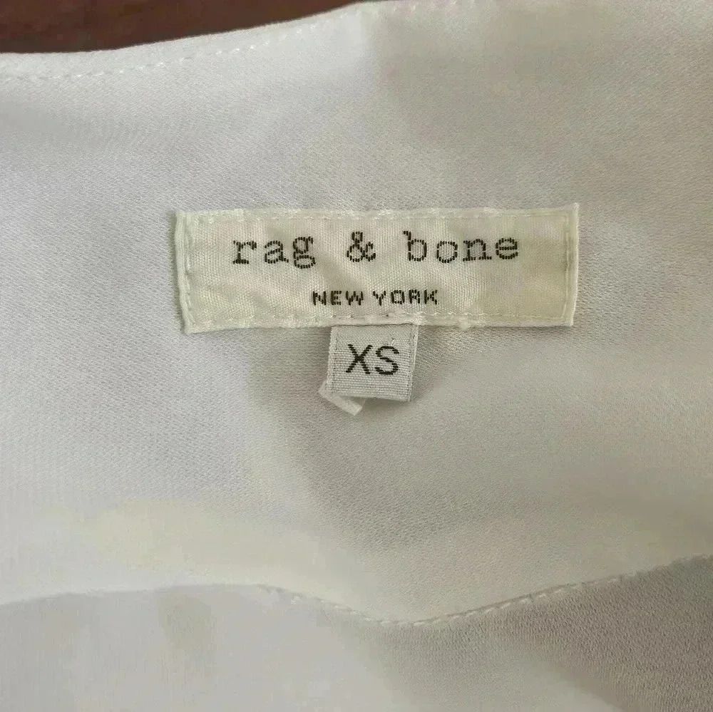 RAG & BONE Rosie Satin Shirt Size XS - Picture 8 of 8